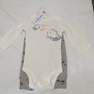 NWT Carter's Halloween Onesie Set Sz6mos